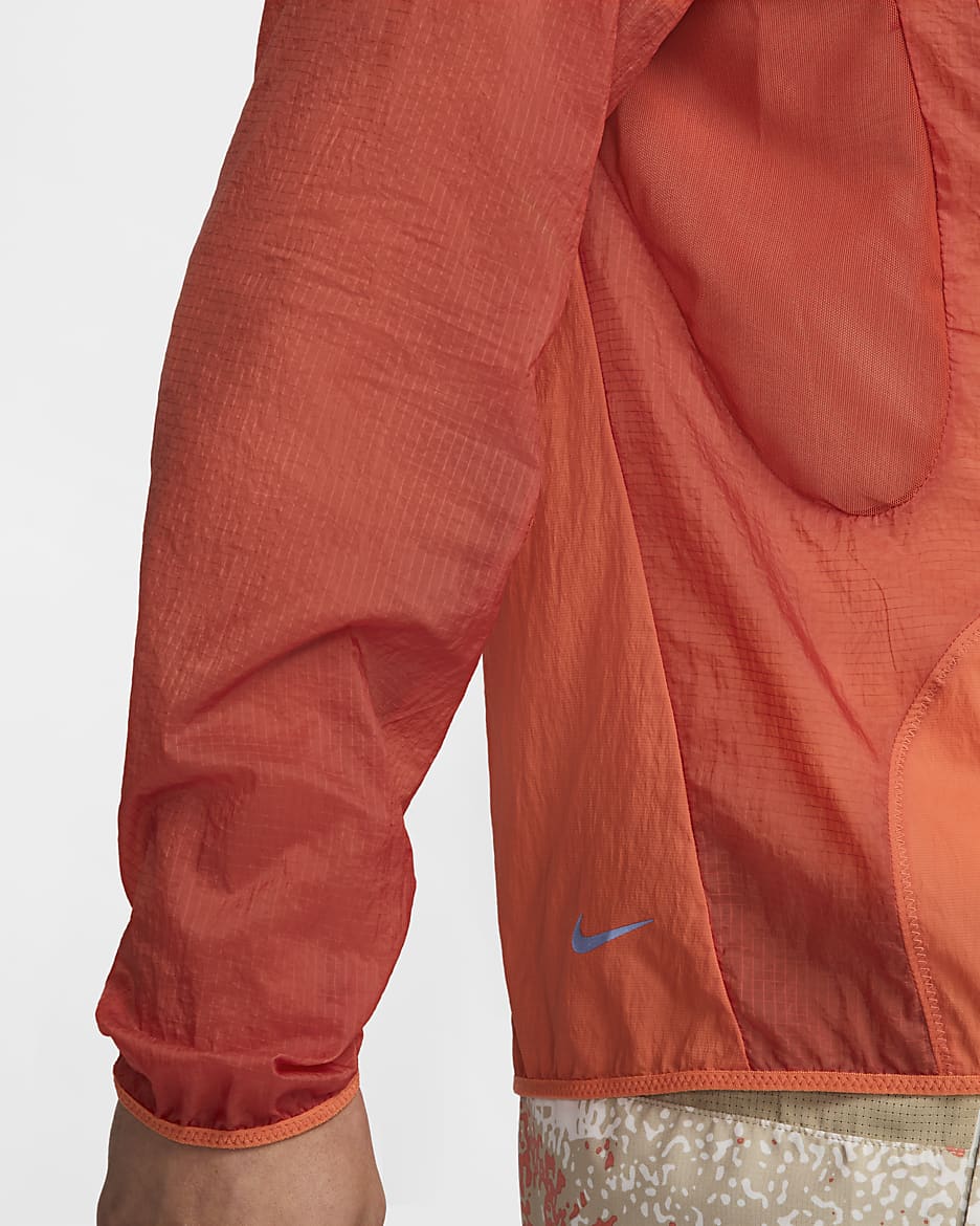 Orange nike windbreaker mens best sale